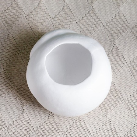 Summary "Bay" White, 16x17x10cm-4