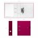 A4 registrar, Erichkrause Work Inside, 70 mm, assembled, laminated, 2 mm cardboard, burgundy