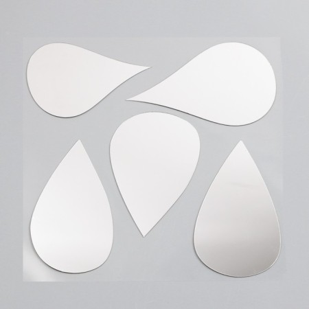 Interior mirror sticker "droplets" 38x31 cm-1