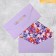 Gift envelope "Happy Birthday", Soft touch, embossing, 19 x 9.2 cm