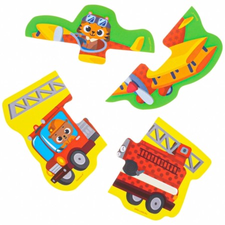 Soft puzzle for babies "Transport", 5 puzzles, crumb I-8