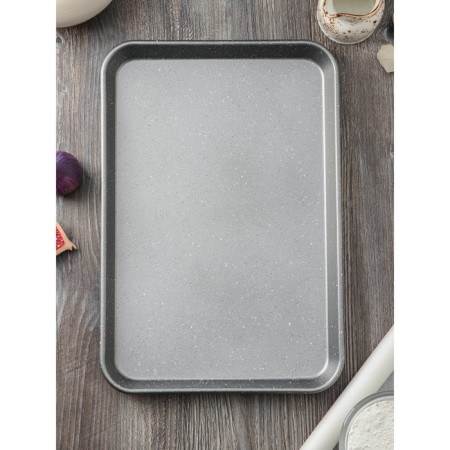 Magistro Gourmet Range, 39.5 × 26.8 × 2.6 cm, thickness 0.6 mm, anti -stick coating, gray gray-1