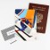 Cover for the passport "Russian Sport", winter views, geometry, PVC