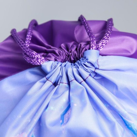 A bag for shoes 420 x 350 mm, cold heart "Anna and Elsa" (soft polyester, density 210d)-2