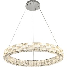 Светильник подвесной Stilfort 4014/09/08P Gabbana, 1х80Вт, LED, 760х760 мм, пульт ДУ, 2800-6500К, 5900Лм, цвет хром
