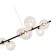 Jonah chandelier, size 90x28x150 cm, 7x5W,+ LED 17W, G9, 4000K