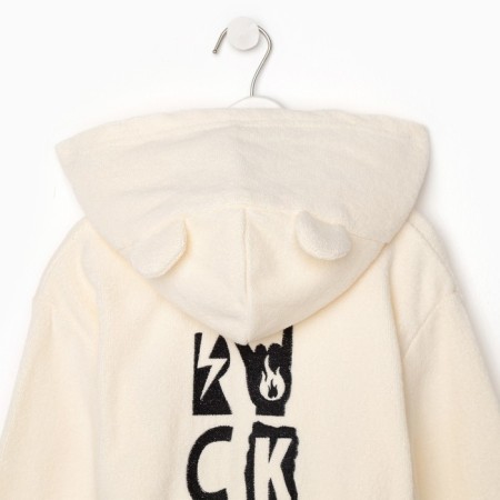 Terry robe of children's "Rock" rr 32 (110-116 cm), beige-5
