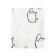 A set of pillowcases, size 40x60 cm, sheep print, white color - 2 pcs.
