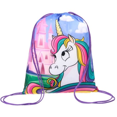 A bag for shoes 420 x 350 mm, Minnie Mouse and unicorn (soft polyester, density 210d)-2