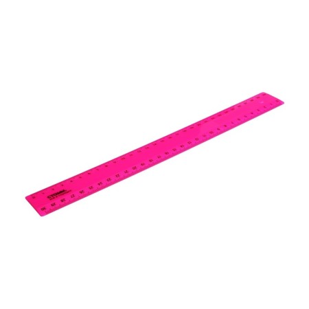 Line 30 cm Istanm, plastic, 2 scales, opaque, neon colors, euro suspension, mix-2