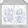 Tattoo on the body Blue "Chinese Warrior" mix 18x11 cm