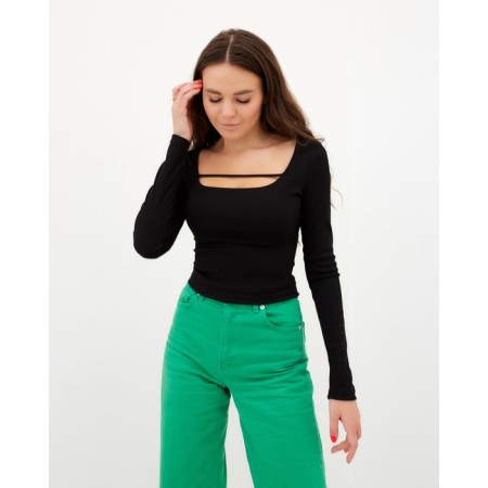 Female jumper with a neckline Mist, p. 48-50, black-4