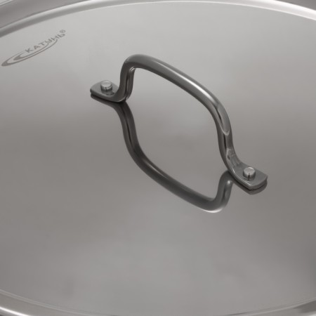 Boiler "General catering", 30 l, d = 35 cm, h = 35.5 cm, metal lid, pwarled pens, with a heat distribution layer-2
