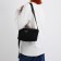 Youth bag with zipper, black color