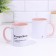 Name mug, sublimation "irritated", black bottom