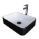 Grossman GR-4043BW sink, rectangular, 505 x 390 mm, white/black