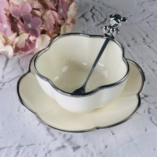 Салатник с тарелкой и ложкой Lenardi Multicolor
