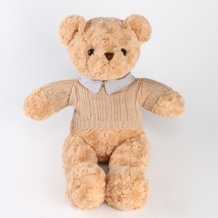 Soft toy "Bear" in a jacket, 50 cm, beige color