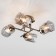 Hilari chandelier, 4x40W E27, color black pearls