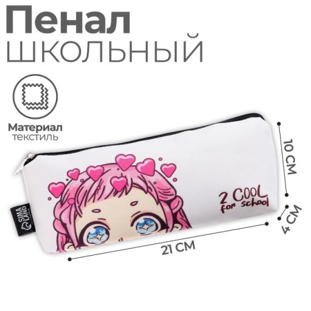 Penal soft 1 compartment, 100 x 210 x 40 mm, voluminous, "anime"
