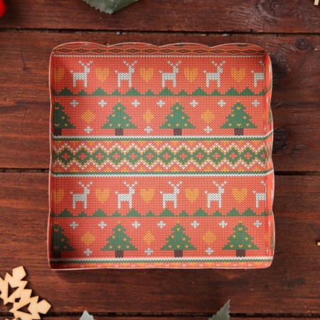 Scandinavia cookie box, 12 x 12 x 3 cm-3