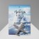 Brooch "Airplane" tourist, white color in silver