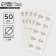 Set of stickers for business "for you", 50 pcs, 2 × 2 cm