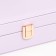 Casket to the leatherette for jewelry "Matte surface. Rectangular" Lilac 16x11.5x5.5 cm