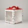 Confectionery box with a window, a chest, Happy New Year, 20 x 20 x 20 cm, New Year