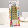 Candles in the Cake "Metallic", 14 cm, 6pcs with a stand, golden