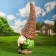 Garden figure "Gnome of Athanasius with a spatula" 53x24x18cm