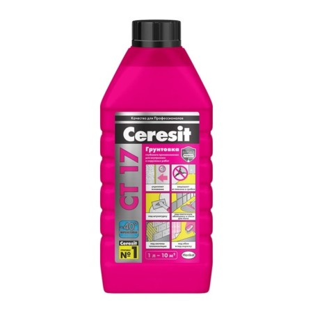 A primer for strengthening and impregnating the bases "Ceresit CT17", 1 L (480 pcs/PAL)