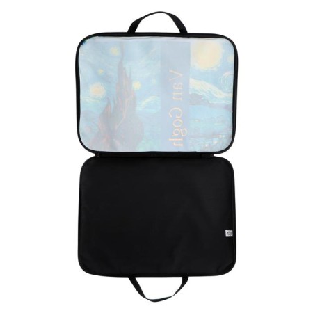 Folder for drawings and drawings A3, 470 x 350 x 20 mm, with handles, textile, calligrata "van gog"-3