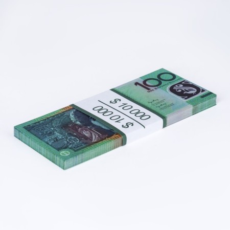 A pack of bills "100 Australian dollars"-3