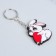 Key keychain, pair on the magnet, 2 pcs "Two halves", 9 x 15 cm