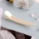 Hair clip "Beads" 10.5 cm, white