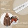 Lightning "Spiral", No. 5, detachable, automatic lock, 80 cm, white color