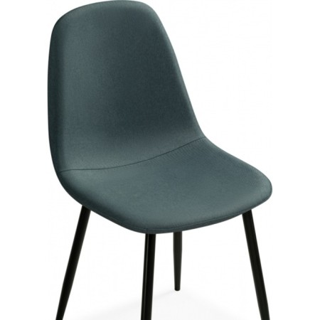Lilu Metall/Fabric, Black/Blue 43x48x87 cm stool-4