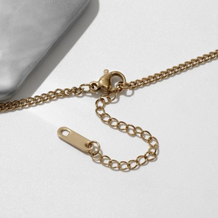 Pendant Xuping cross, white color in gold, 40 cm-1
