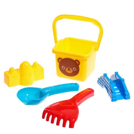 Set for playing the sand "Funny Bear", 5 items