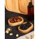 Gift set of ADELICA wooden dishes, serving 3 sections, 2 Menzhitsa removable, oil as a gift 100 ml, birch