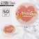 A set of business stickers "with love", 4 x 4 cm, 50 pcs