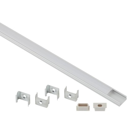 A set with an an anodized profile era 1506, 15x6mm, 2 m