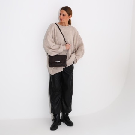 Lightning bag bag, brown color-6