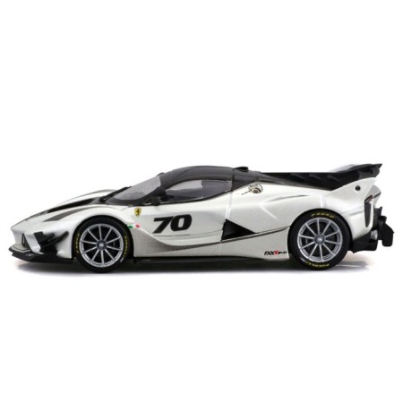 Racing machine BBURAGO Ferrari FXX-Ko 2017, Die-Cast, 1:43, white color-3