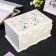 Casket wood for jewelry "Rose" white 12.5x16x25.5 cm