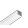 Profile aluminum angular square Ambrella Illumination Alum Profile, GP2150AL, 2000x15.7x15.7 mm, Color silver, matte Distractor