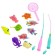 Fishing "sea inhabitants" 9 fish, 2 fishing rods, net