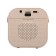 Mini Karaoke system K12, 5 W, 2 microphone, 800/400 mach, Jack 3.5, Type-s, USB, RGB, beige