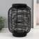 Metal candlestick, PVC "flashlight. Black lady" black 30x22x22 cm